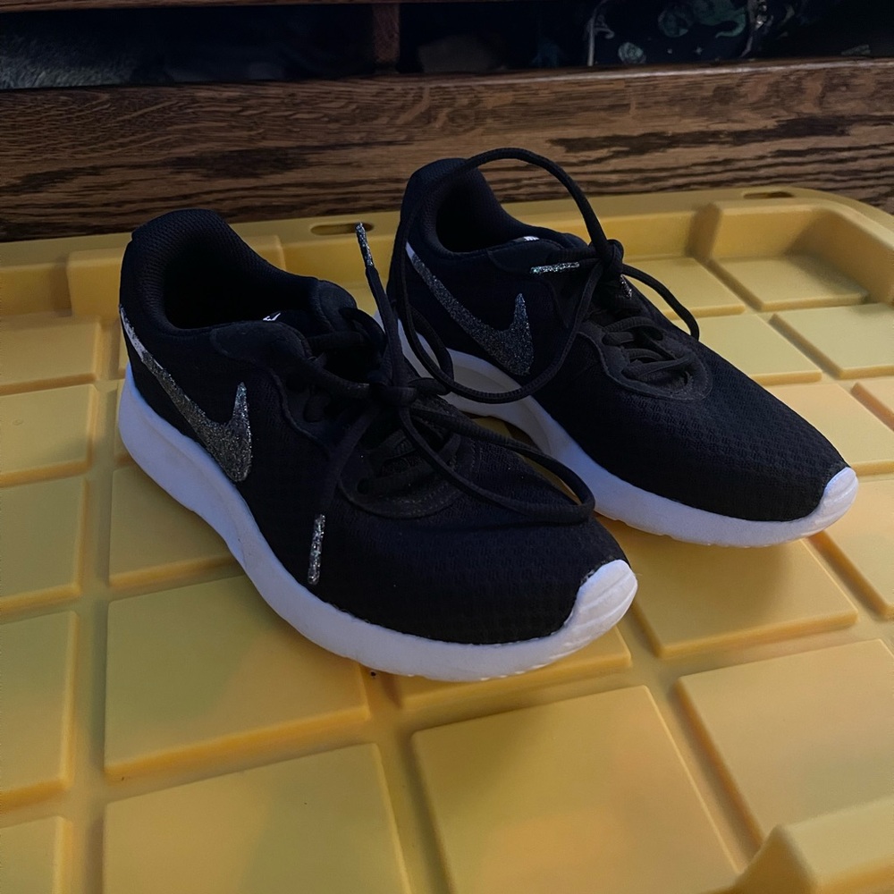 Black and white Nikes